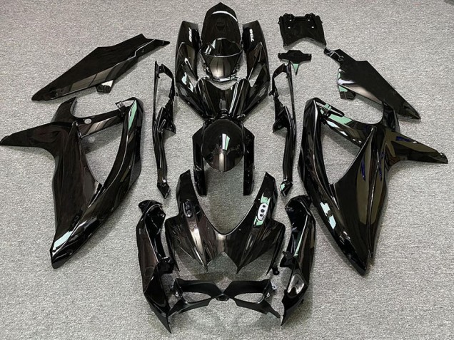 Glänzende Schwarze & Weiße Logos 08-10 GSXR 600-750 Motorrad Verkleidung Glänzende Schwarze & Weiße Logos 08-10 GSXR 600-750 Motorrad Verkleidung