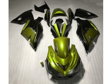 Glänzendes Gelb & Schwarz 12-21 ZX14R Motorrad Verkleidung