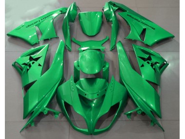 Glänzendes Grün & Benutzerdefinierte Logos 09-12 ZX6R Motorrad Verkleidung