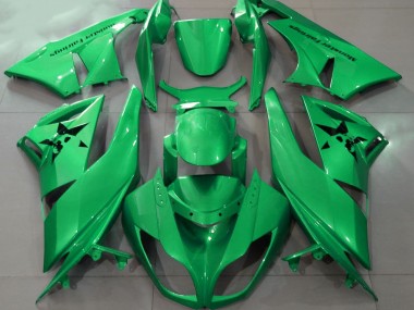 Glänzendes Grün & Benutzerdefinierte Logos 09-12 ZX6R Motorrad Verkleidung