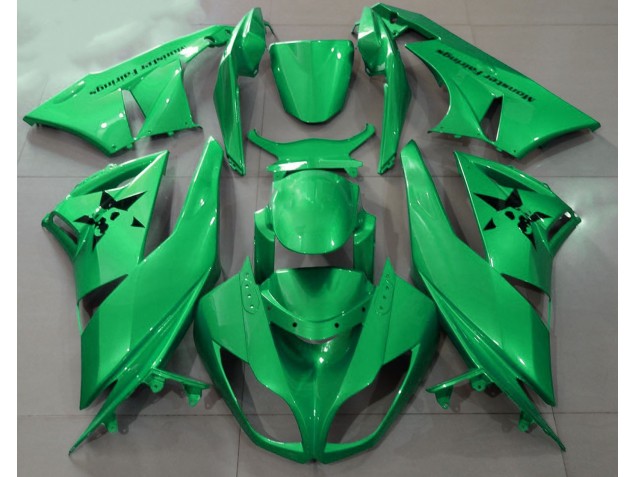 Glänzendes Grün & Benutzerdefinierte Logos 09-12 ZX6R Motorrad Verkleidung