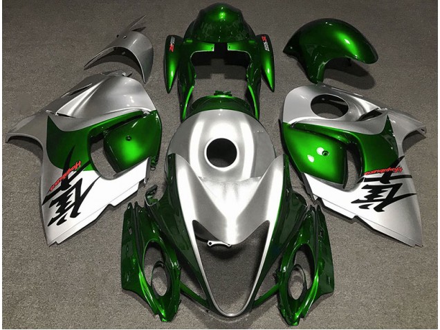 Glänzendes Grün & Silber 08-20 GSXR 1300 Motorrad Verkleidung