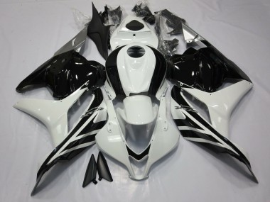 Glänzendes Schwarz & Weiß 09-12 CBR600RR Motorrad Verkleidung