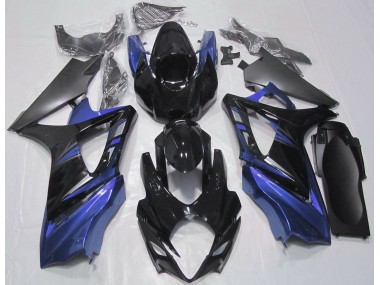 Glänzendes Schwarz & Blau 07-08 GSXR 1000 Motorrad Verkleidung