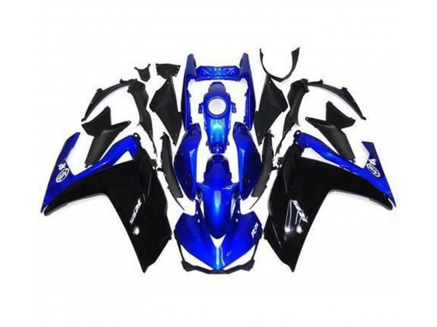 Glänzendes Schwarz & Blau 15-18 R3 Motorrad Verkleidung Glänzendes Schwarz & Blau 15-18 R3 Motorrad Verkleidung