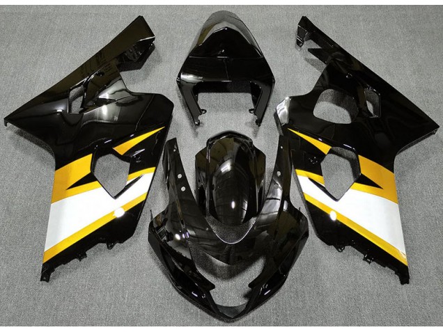 Glänzendes Schwarz & Gelb 04-05 GSXR 600-750 Motorrad Verkleidung Glänzendes Schwarz & Gelb 04-05 GSXR 600-750 Motorrad Verkleidung
