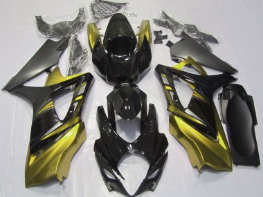 Glänzendes Schwarz & Gelb 07-08 GSXR 1000 Motorrad Verkleidung