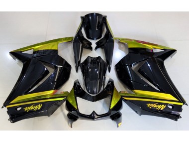 Glänzendes Schwarz & Gelb 08-12 Ninja 250 Motorrad Verkleidung