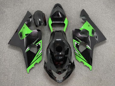 Glänzendes Schwarz & Grün 04-05 GSXR 600-750 Motorrad Verkleidung