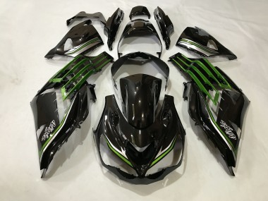 Glänzendes Schwarz & Schleimgrün 12-21 ZX14R Motorrad Verkleidung