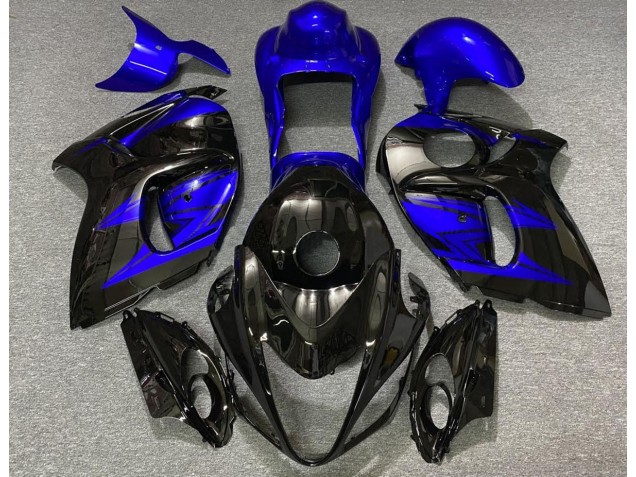 Glänzendes Schwarz & Tiefes Blau 08-20 GSXR 1300 Motorrad Verkleidung