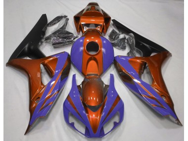 Glanzorange & Tiefes Blau 06-07 CBR1000RR Motorrad Verkleidung