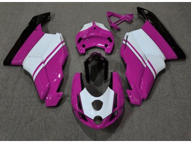 Glanzrosa & Weiß 03-04 Ducati 749 999 Motorrad Verkleidung