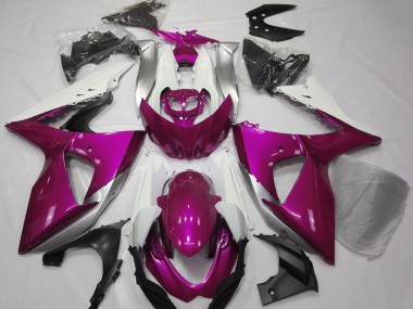 Glanzrosa & Weiß 09-16 GSXR 1000 Motorrad Verkleidung