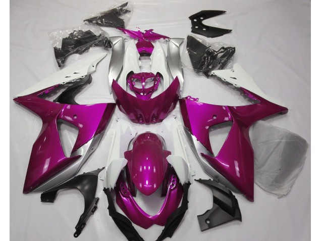 Glanzrosa & Weiß 09-16 GSXR 1000 Motorrad Verkleidung