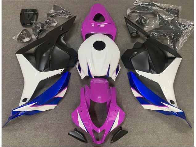Glanzrosa Weiß & Blau 09-12 CBR600RR Motorrad Verkleidung Glanzrosa Weiß & Blau 09-12 CBR600RR Motorrad Verkleidung