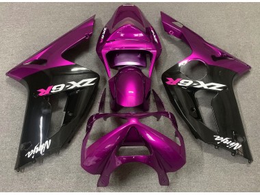 Glanzrosa & Schwarz 03-04 ZX6R Motorrad Verkleidung