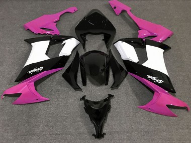 Glanzrosa Schwarz & Weiß 08-10 ZX10R Motorrad Verkleidung