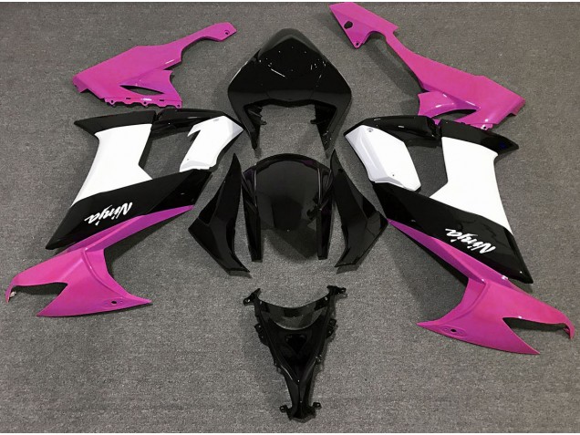 Glanzrosa Schwarz & Weiß 08-10 ZX10R Motorrad Verkleidung Glanzrosa Schwarz & Weiß 08-10 ZX10R Motorrad Verkleidung