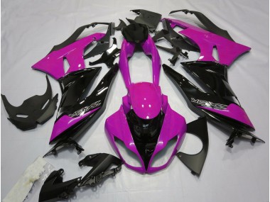 Glanzrosa & Schwarz 09-12 ZX6R Motorrad Verkleidung