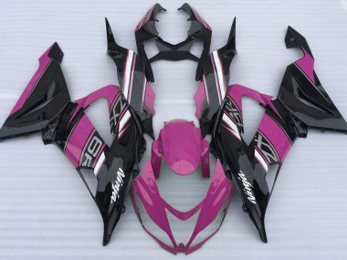 Glanzrosa & Schwarz 13-18 ZX6R Motorrad Verkleidung