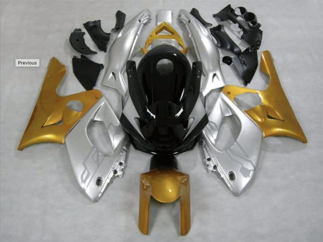 Gold & Silber Glänzend 98-07 YZF600 Motorrad Verkleidung