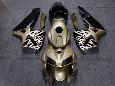 Goldschwarz 05-06 CBR600RR Motorrad Verkleidung