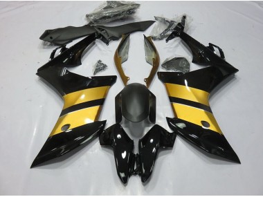 Goldschwarzes Cbr-Design 11-12 CBR600F Motorrad Verkleidung