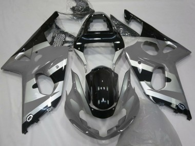 Grau-Silber OEM-Stil 00-02 GSXR 1000 Motorrad Verkleidung