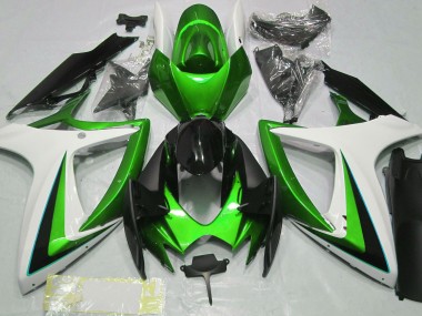Grün-Weiß 06-07 GSXR 600-750 Motorrad Verkleidung