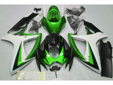 Grün-Weiß 06-07 GSXR 600-750 Motorrad Verkleidung
