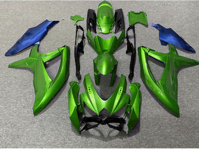 Grün & Blau 08-10 GSXR 600-750 Motorrad Verkleidung
