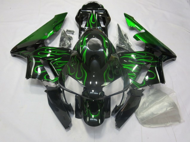 Grün Flamme 03-04 CBR600RR Motorrad Verkleidung Grün Flamme 03-04 CBR600RR Motorrad Verkleidung