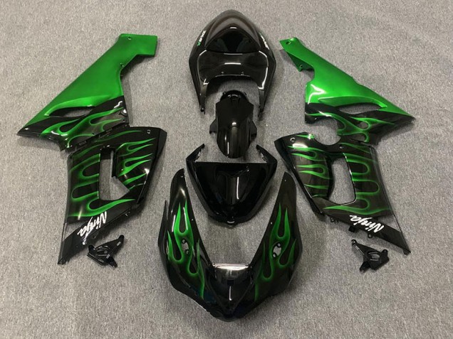 Grün Flamme 05-06 ZX6R Motorrad Verkleidung