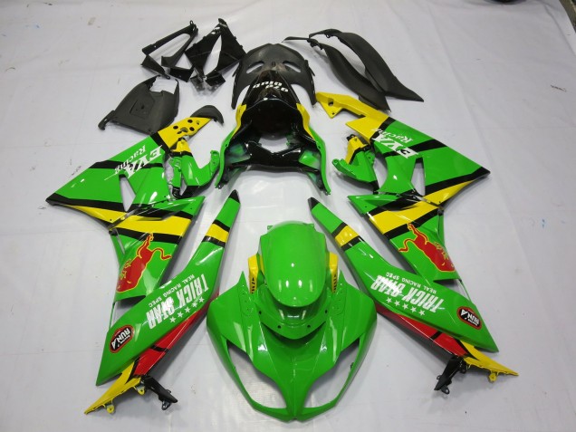 Grün Gelb 09-12 ZX6R Motorrad Verkleidung Grün Gelb 09-12 ZX6R Motorrad Verkleidung