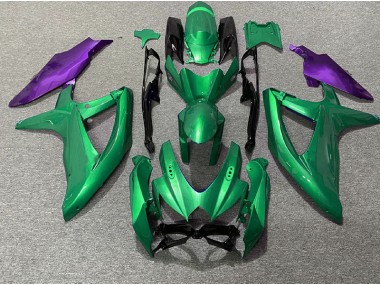 Grün & Lila 08-10 GSXR 600-750 Motorrad Verkleidung