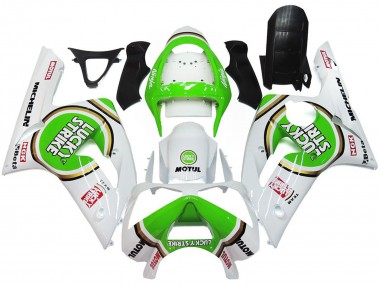 Grün Lucky Strike Glanz 03-04 ZX6R Motorrad Verkleidung