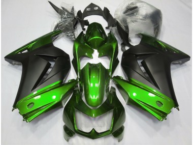 Grün & Matt Schwarz 08-12 Ninja 250 Motorrad Verkleidung
