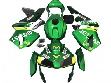 Grün Movistar 03-04 CBR600RR Motorrad Verkleidung