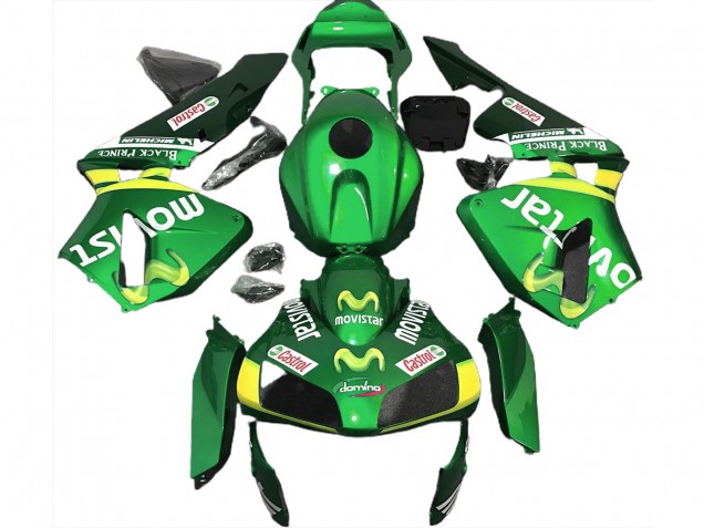 Grün Movistar 03-04 CBR600RR Motorrad Verkleidung Grün Movistar 03-04 CBR600RR Motorrad Verkleidung