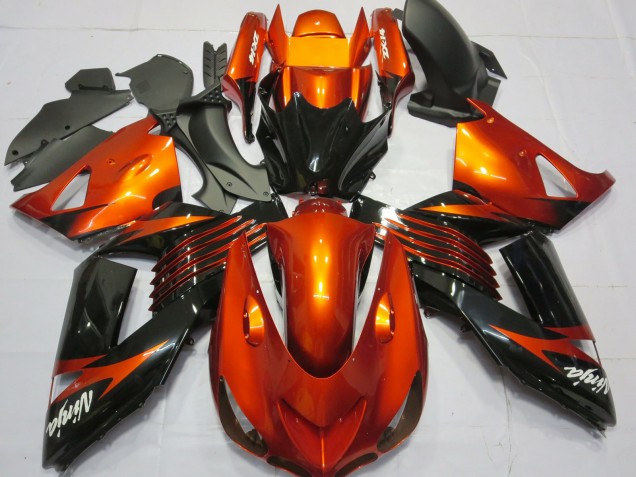Grün Schwarz 06-11 ZX14R Motorrad Verkleidung