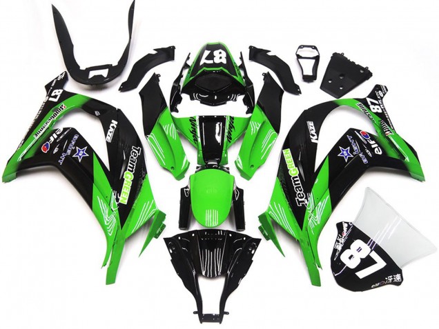 Grün & Schwarz 16-19 ZX10R Motorrad Verkleidung Grün & Schwarz 16-19 ZX10R Motorrad Verkleidung