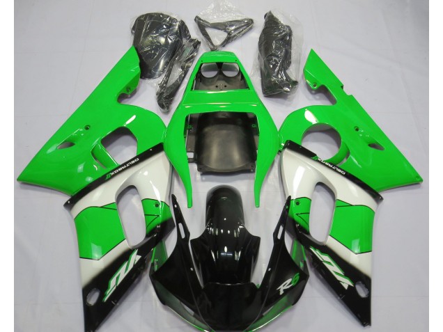 Grün Weiß & Schwarz 98-02 R6 Motorrad Verkleidung Grün Weiß & Schwarz 98-02 R6 Motorrad Verkleidung