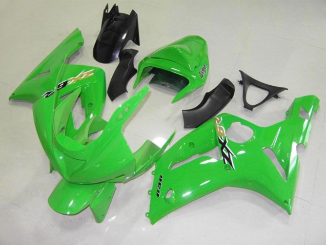 Grün Schwarz Cheq 03-04 ZX6R Motorrad Verkleidung