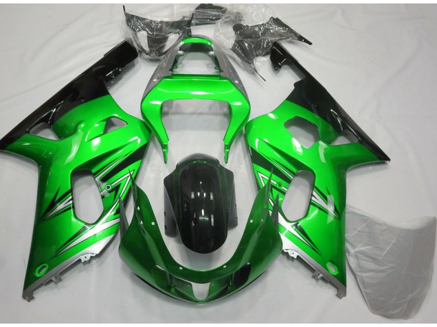 Grün & Silber 01-03 GSXR 600-750 Motorrad Verkleidung