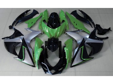 Grün-Silber & Schwarz 09-16 GSXR 1000 Motorrad Verkleidung