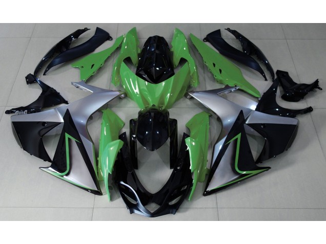 Grün-Silber & Schwarz 09-16 GSXR 1000 Motorrad Verkleidung