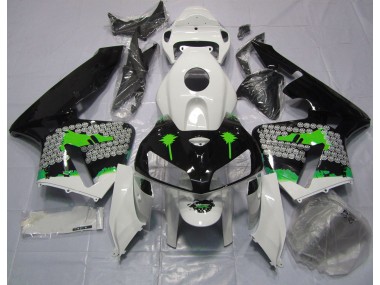 Grüne Spritzer Auf Glänzendem Schwarz 05-06 CBR600RR Motorrad Verkleidung