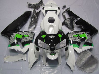 Grüne Spritzer Auf Glänzendem Schwarz 05-06 CBR600RR Motorrad Verkleidung