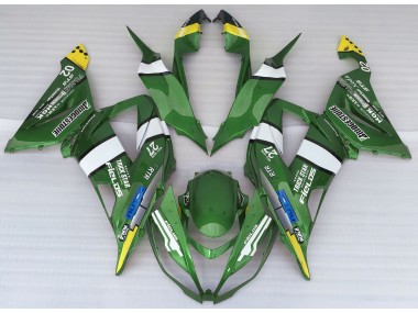 Grüner Logostil 13-18 ZX6R Motorrad Verkleidung